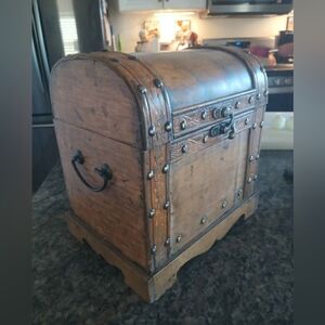 Vintage Wooden Treasure Chest